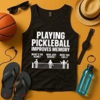 Pickleball Art Paddle Sport Pickleball Lover Tank Top thumb 4