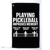 Pickleball Art Paddle Sport Pickleball Lover Golf Towel thumb 0