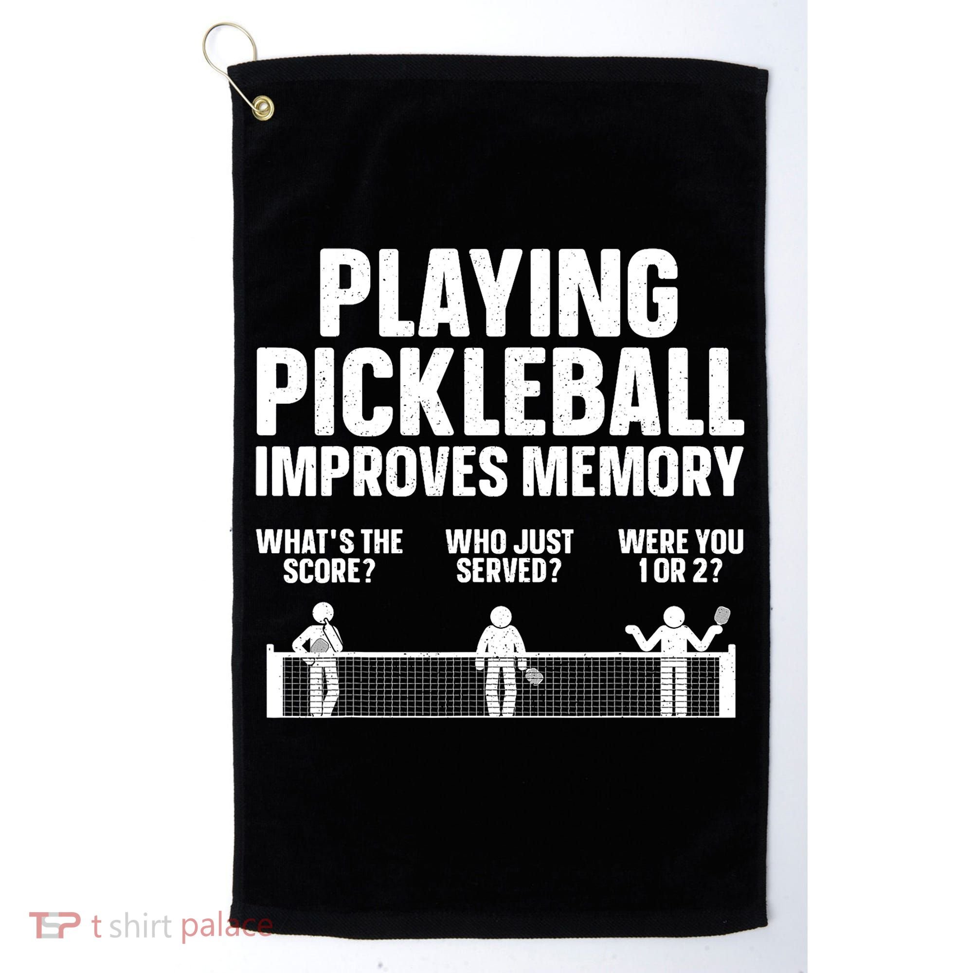 Pickleball Art Paddle Sport Pickleball Lover Golf Towel