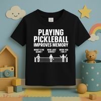 Pickleball Art Paddle Sport Pickleball Lover Toddler T-Shirt thumb 3
