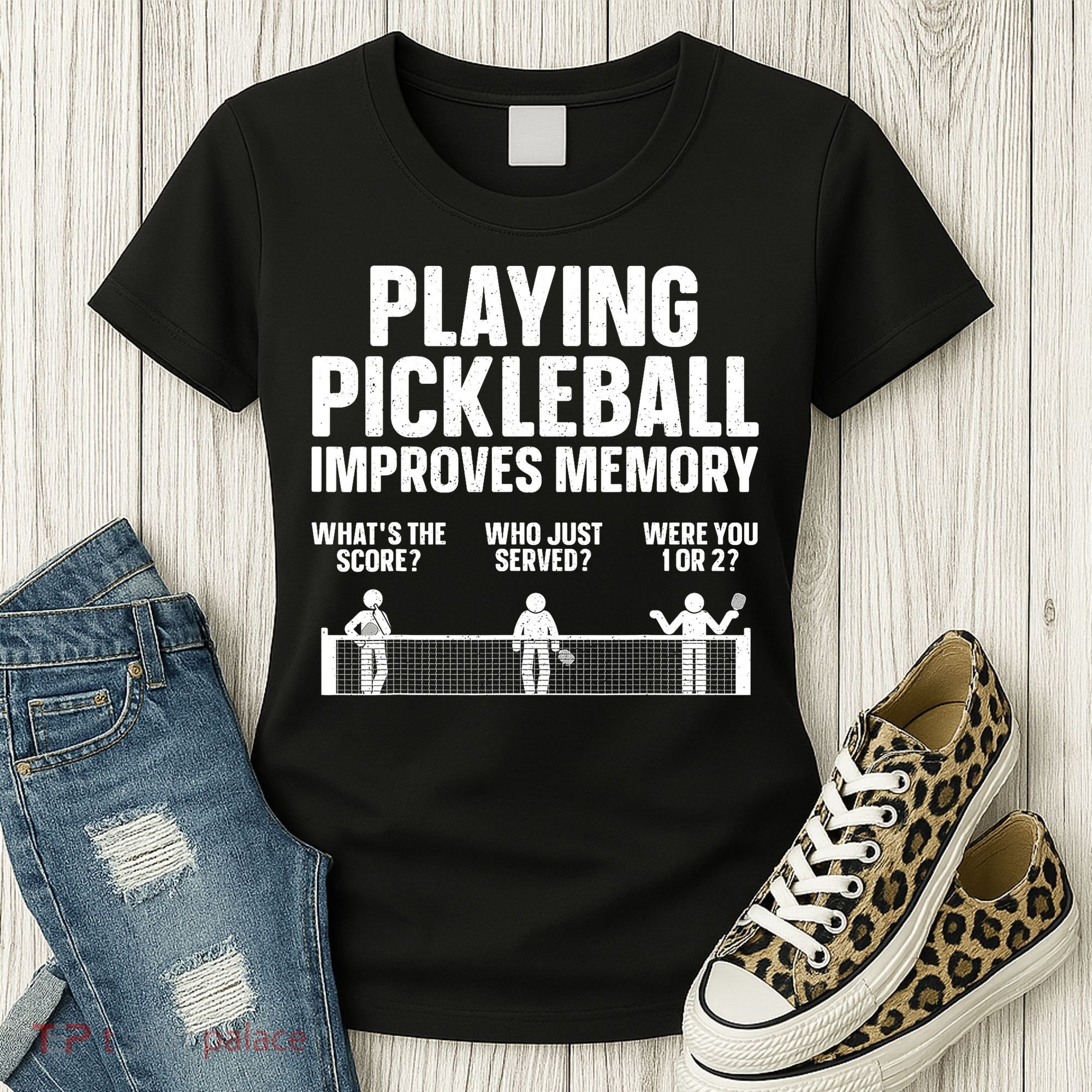 Pickleball Art Paddle Sport Pickleball Lover Women's T-Shirt