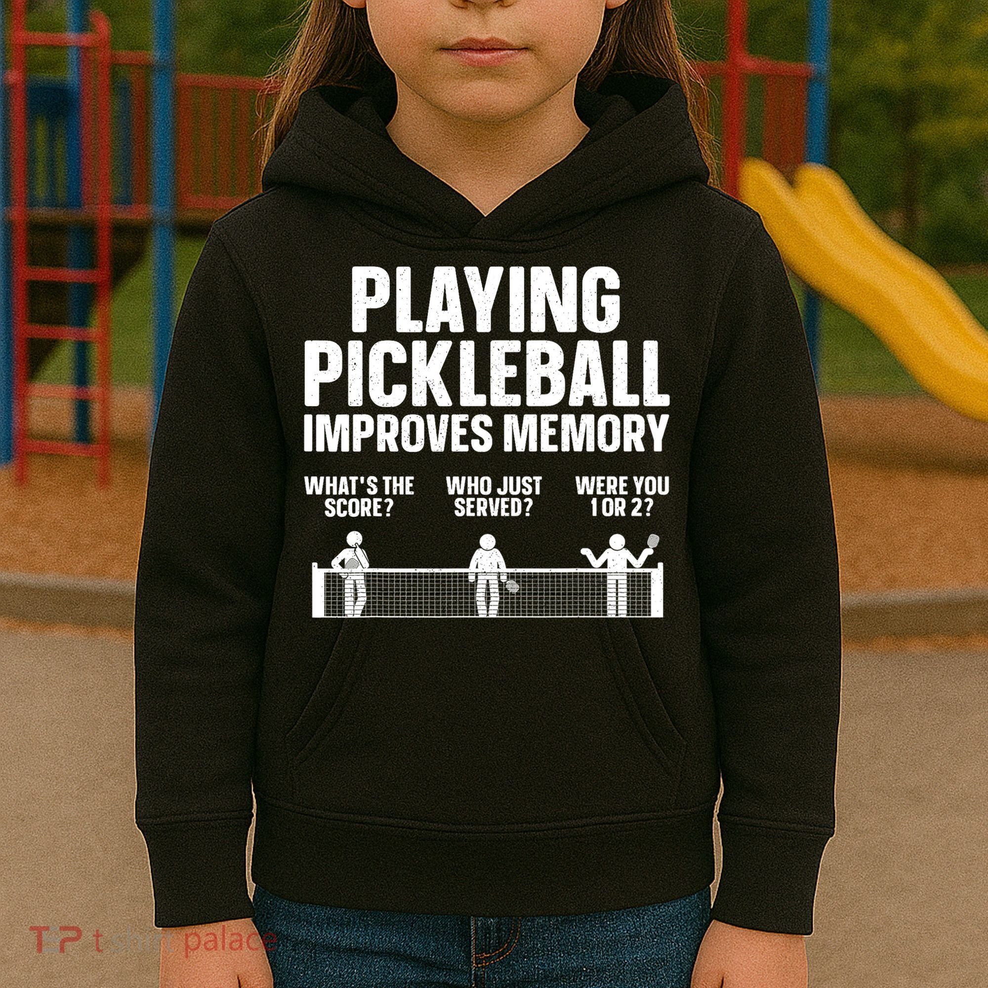 Pickleball Art Paddle Sport Pickleball Lover Kids Hoodie