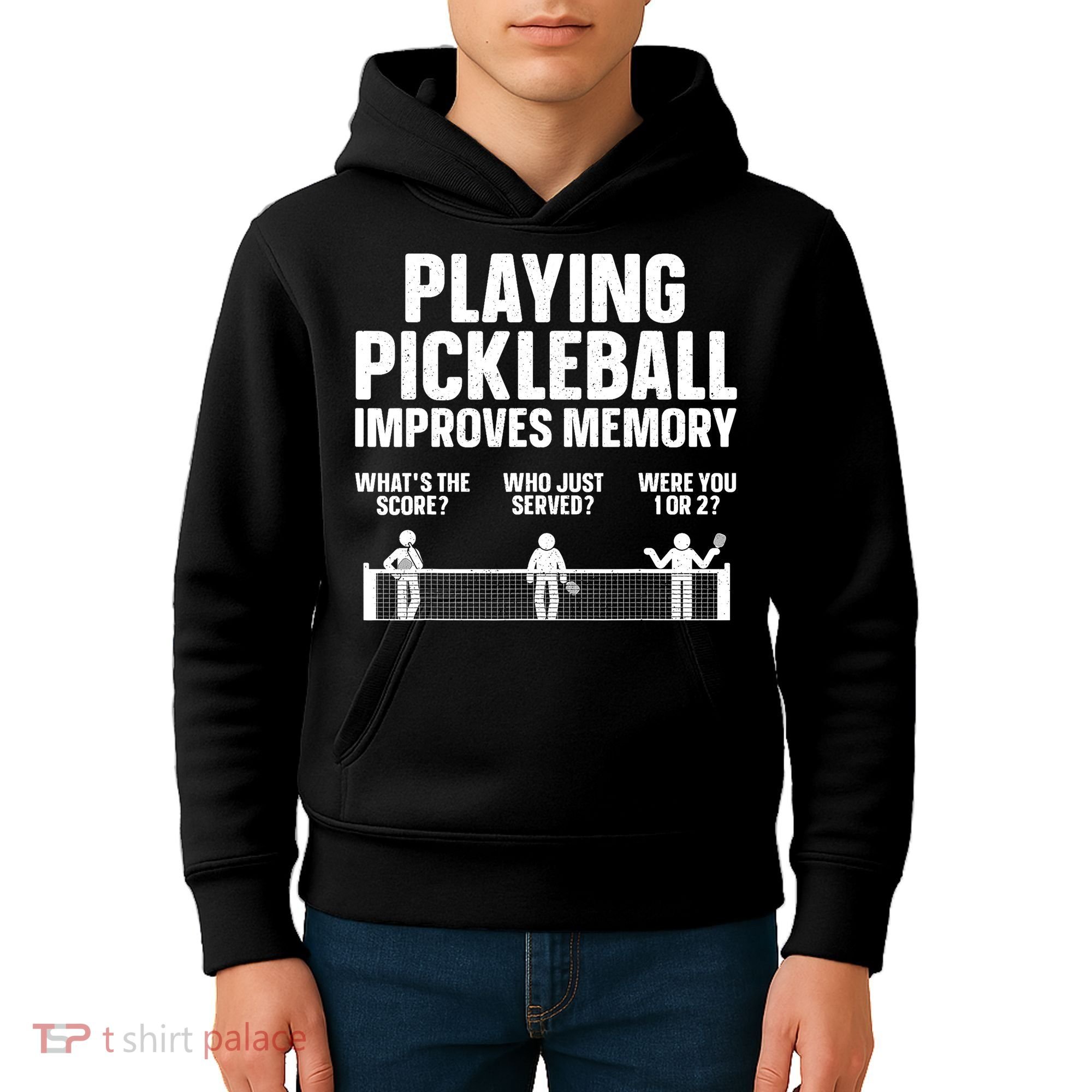 Pickleball Art Paddle Sport Pickleball Lover Kids Hoodie