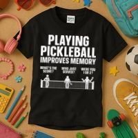 Pickleball Art Paddle Sport Pickleball Lover Kids T-Shirt thumb 3