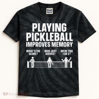 Pickleball Art Paddle Sport Pickleball Lover Kids Tie-Dye T-Shirt thumb 0