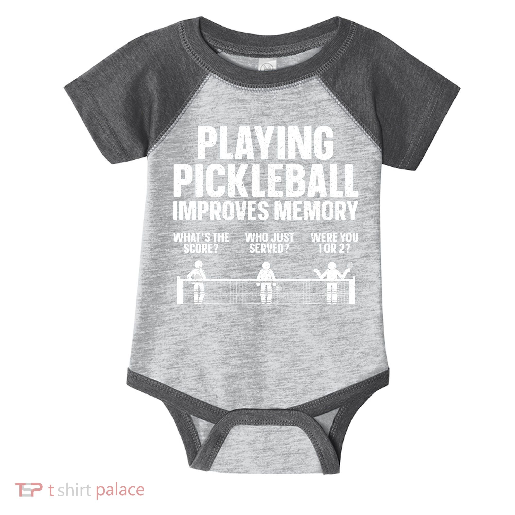 Pickleball Art Paddle Sport Pickleball Lover Infant Baby Jersey Bodysuit