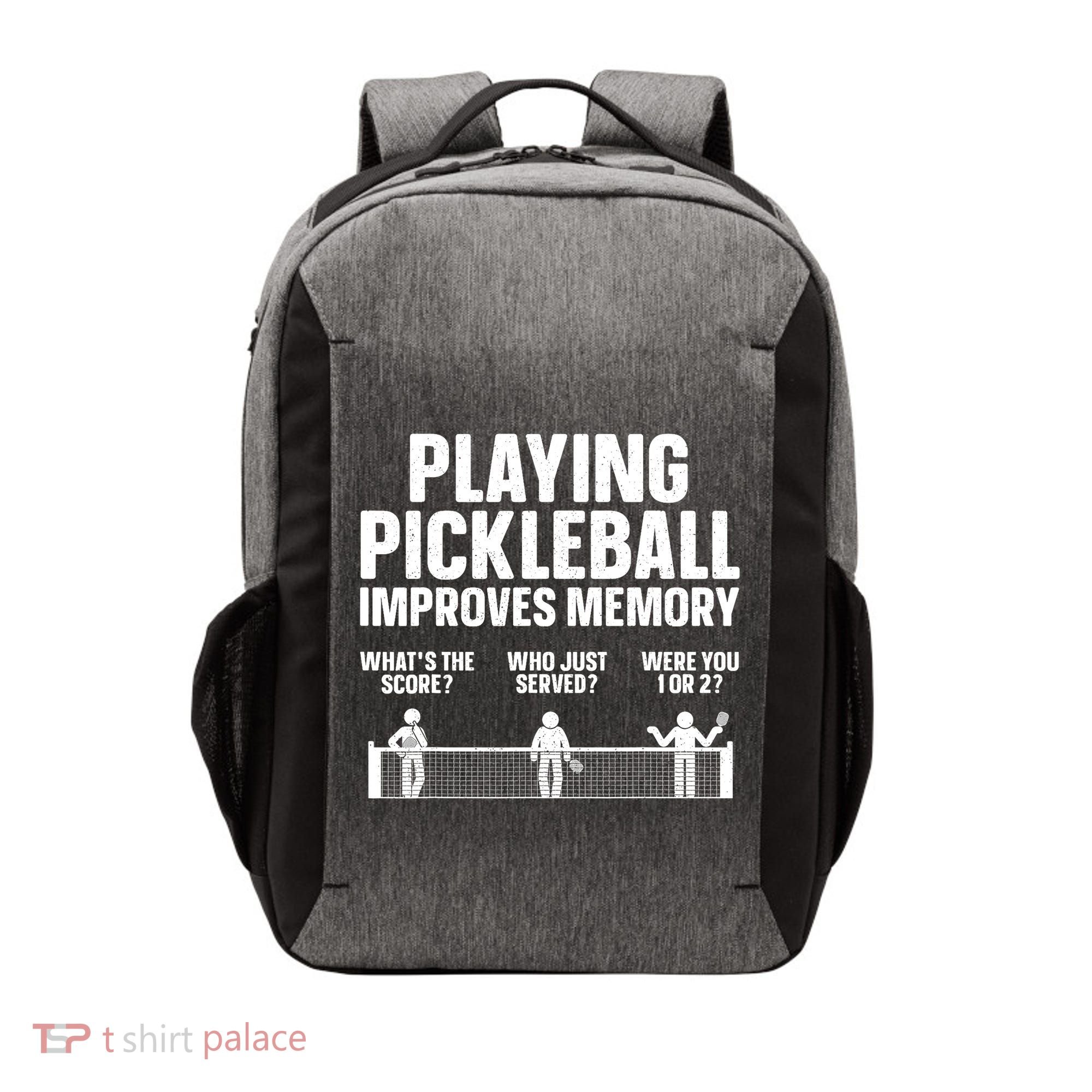 Pickleball Art Paddle Sport Pickleball Lover Vector Backpack