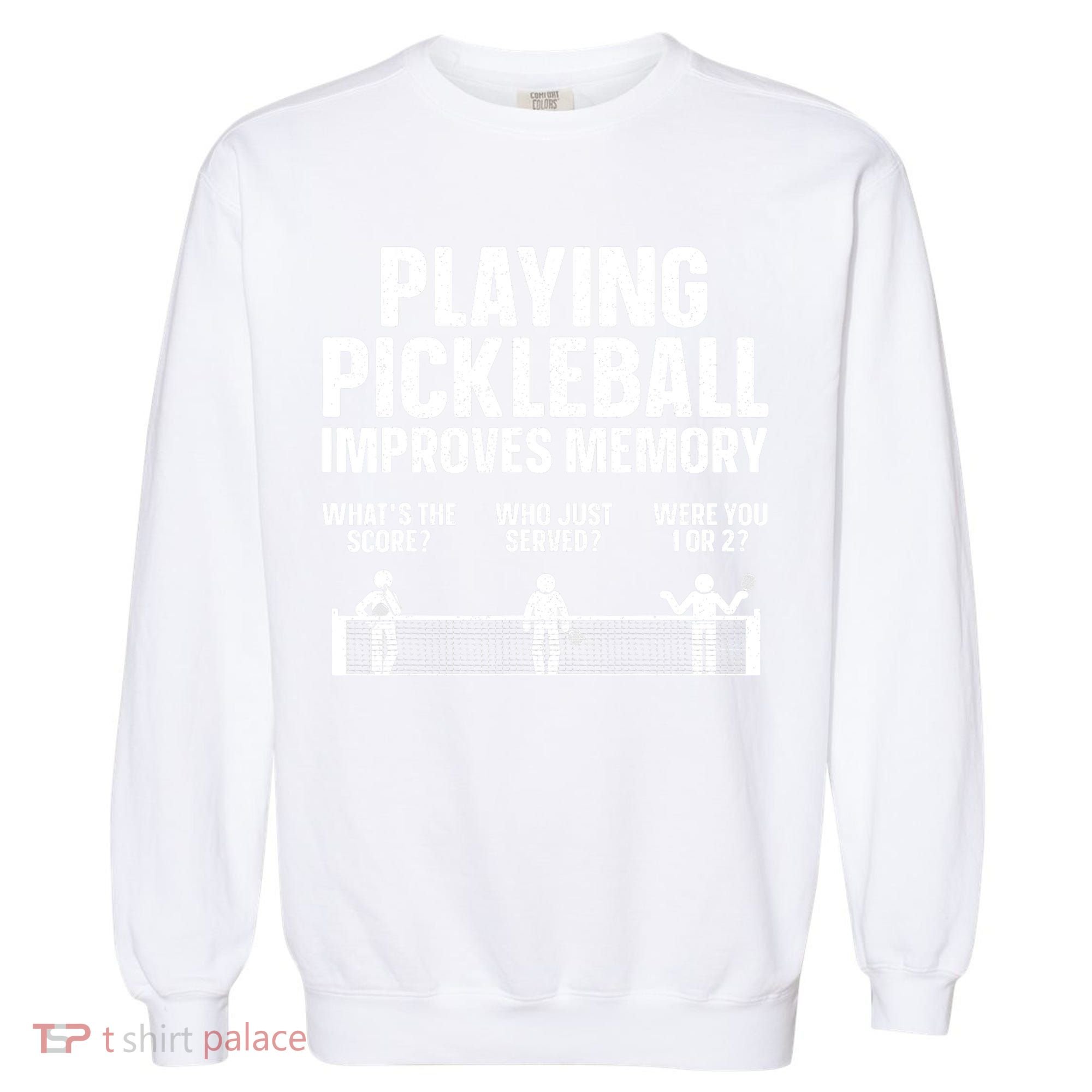 Pickleball Art Paddle Sport Pickleball Lover Garment-Dyed Sweatshirt