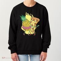 Pizza And Pineapple Dancing Women's Sweatshirt thumb 0