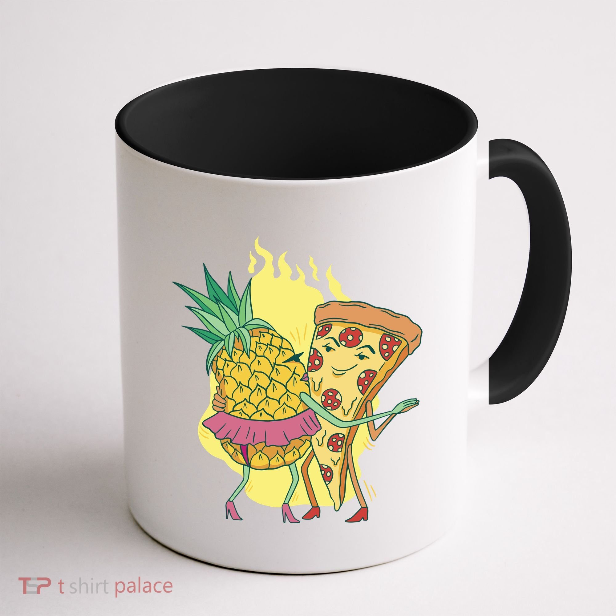 Pizza And Pineapple Dancing Coffee Mug