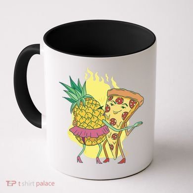 Pizza And Pineapple Dancing Coffee Mug