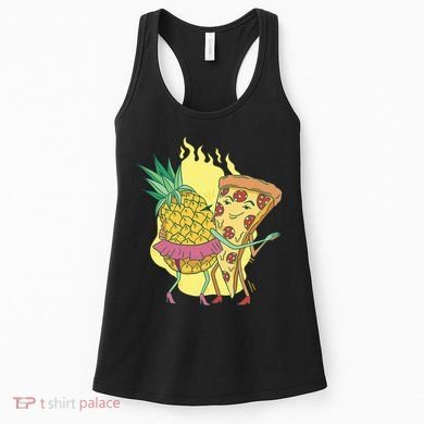 Pizza And Pineapple Dancing Women's Tank Top