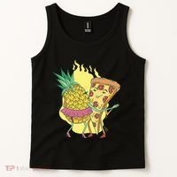 Pizza And Pineapple Dancing Tank Top thumb 2
