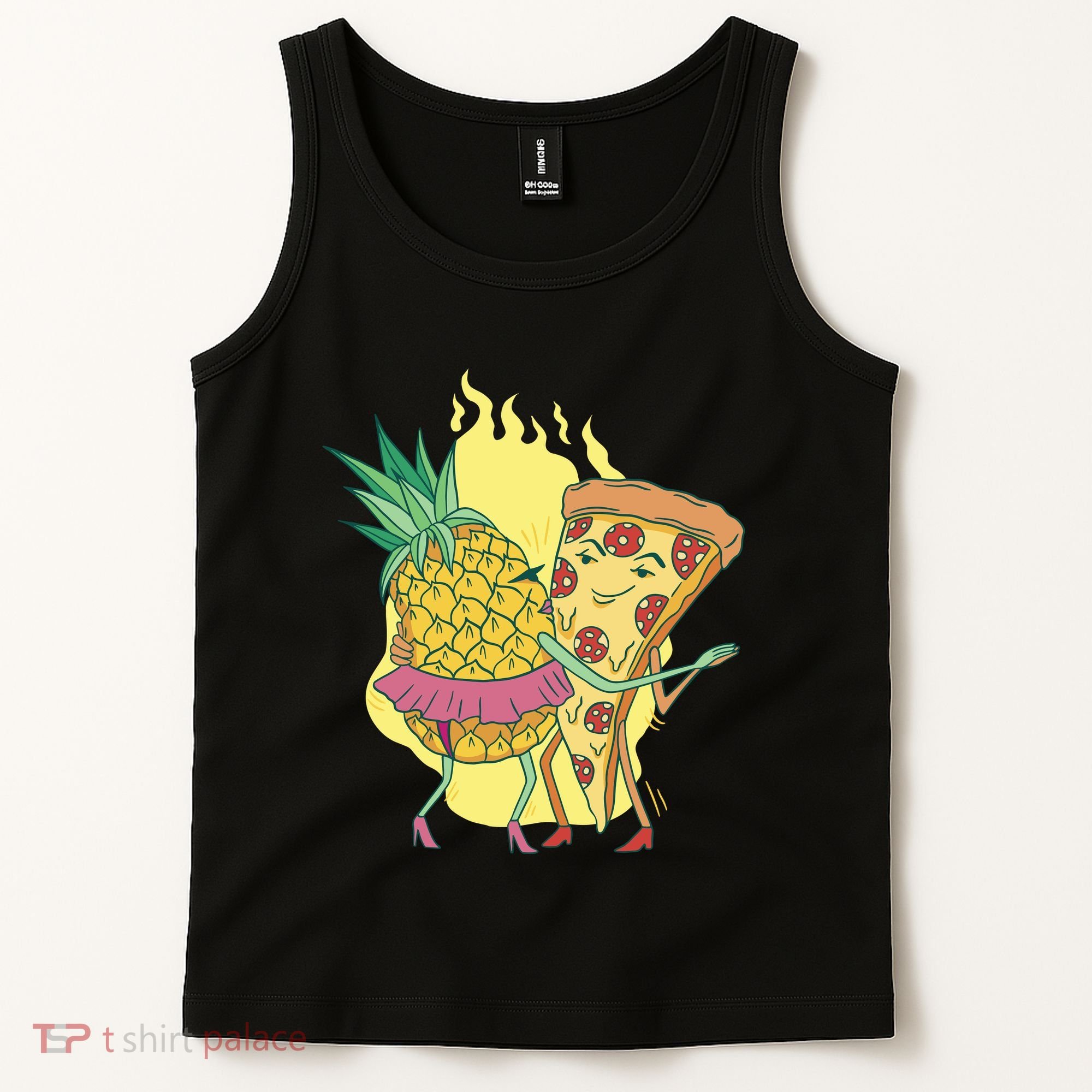Pizza And Pineapple Dancing Tank Top
