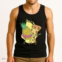 Pizza And Pineapple Dancing Tank Top thumb 3