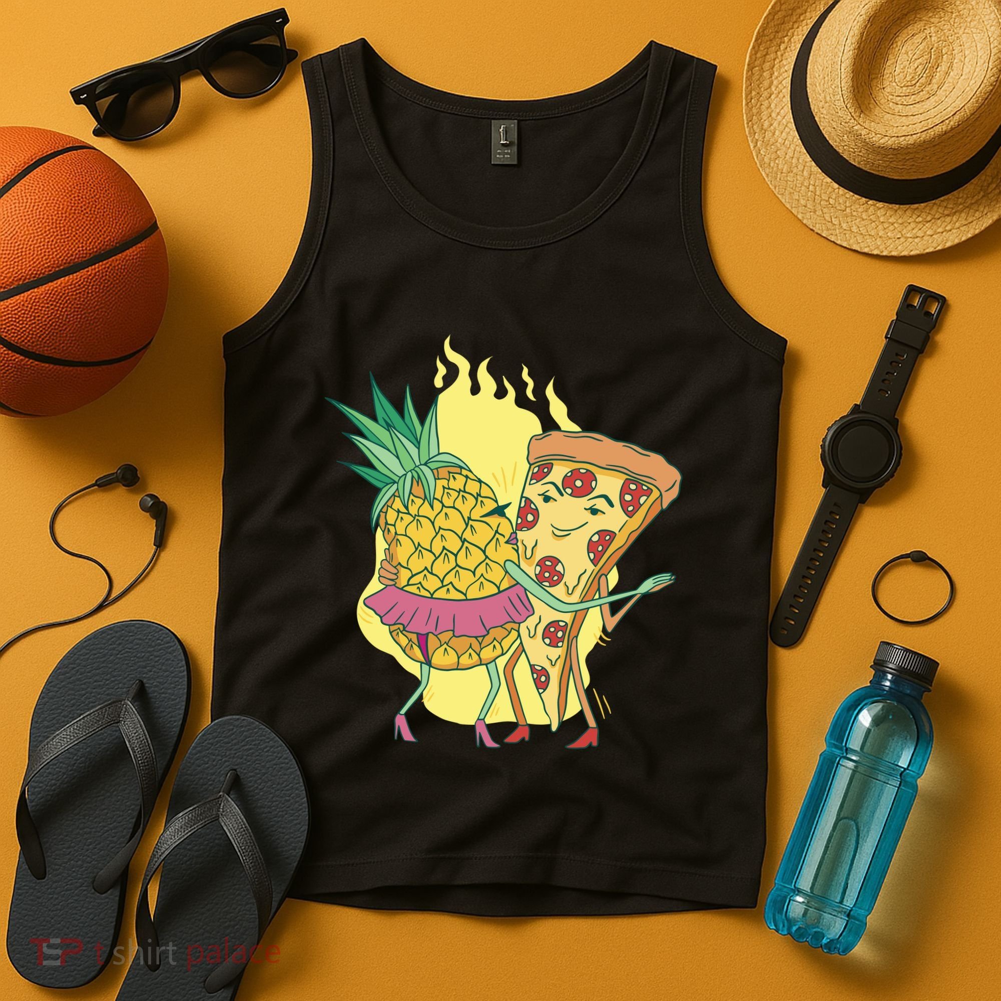 Pizza And Pineapple Dancing Tank Top