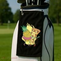 Pizza And Pineapple Dancing Golf Towel thumb 2