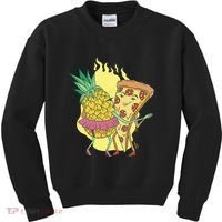 Pizza And Pineapple Dancing Kids Sweatshirt thumb 0