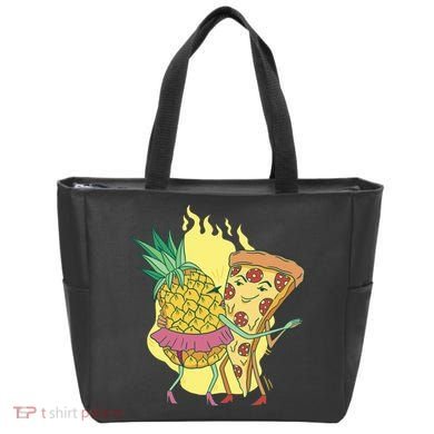 Pizza And Pineapple Dancing Tote Bag