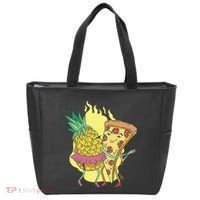 Pizza And Pineapple Dancing Tote Bag thumb 0