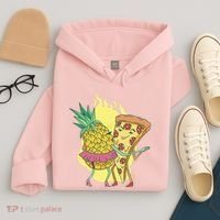 Pizza And Pineapple Dancing Hoodie thumb 4