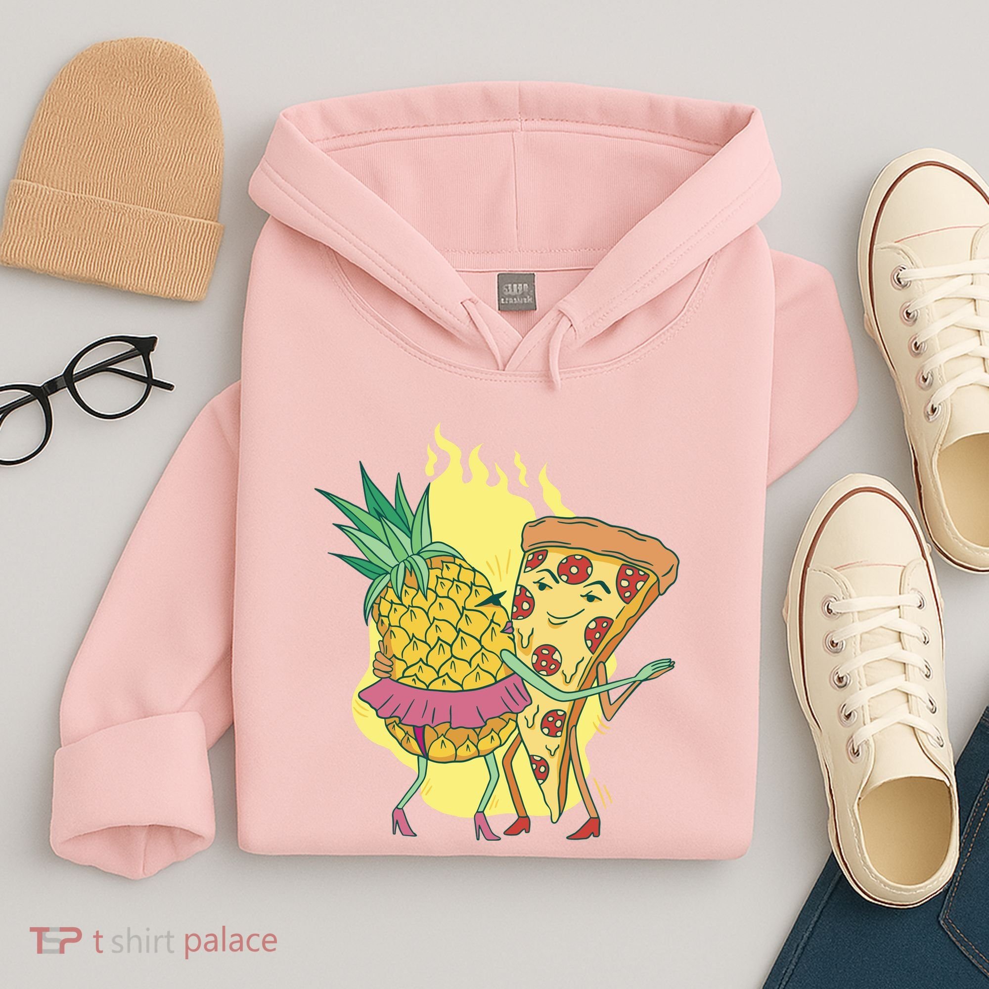 Pizza And Pineapple Dancing Hoodie
