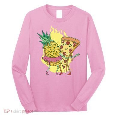 Pizza And Pineapple Dancing Long Sleeve Shirt