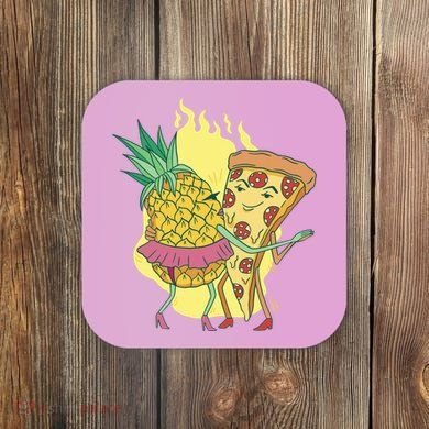 Pizza And Pineapple Dancing Coaster