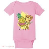 Pizza And Pineapple Dancing Baby Bodysuit thumb 0