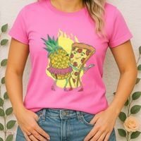 Pizza And Pineapple Dancing Women's T-Shirt thumb 2