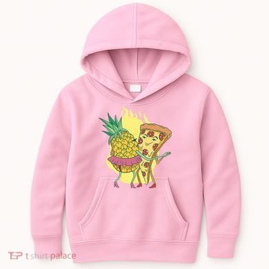 Pizza And Pineapple Dancing Kids Hoodie