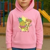Pizza And Pineapple Dancing Kids Hoodie thumb 2