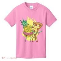Pizza And Pineapple Dancing Kids T-Shirt thumb 0