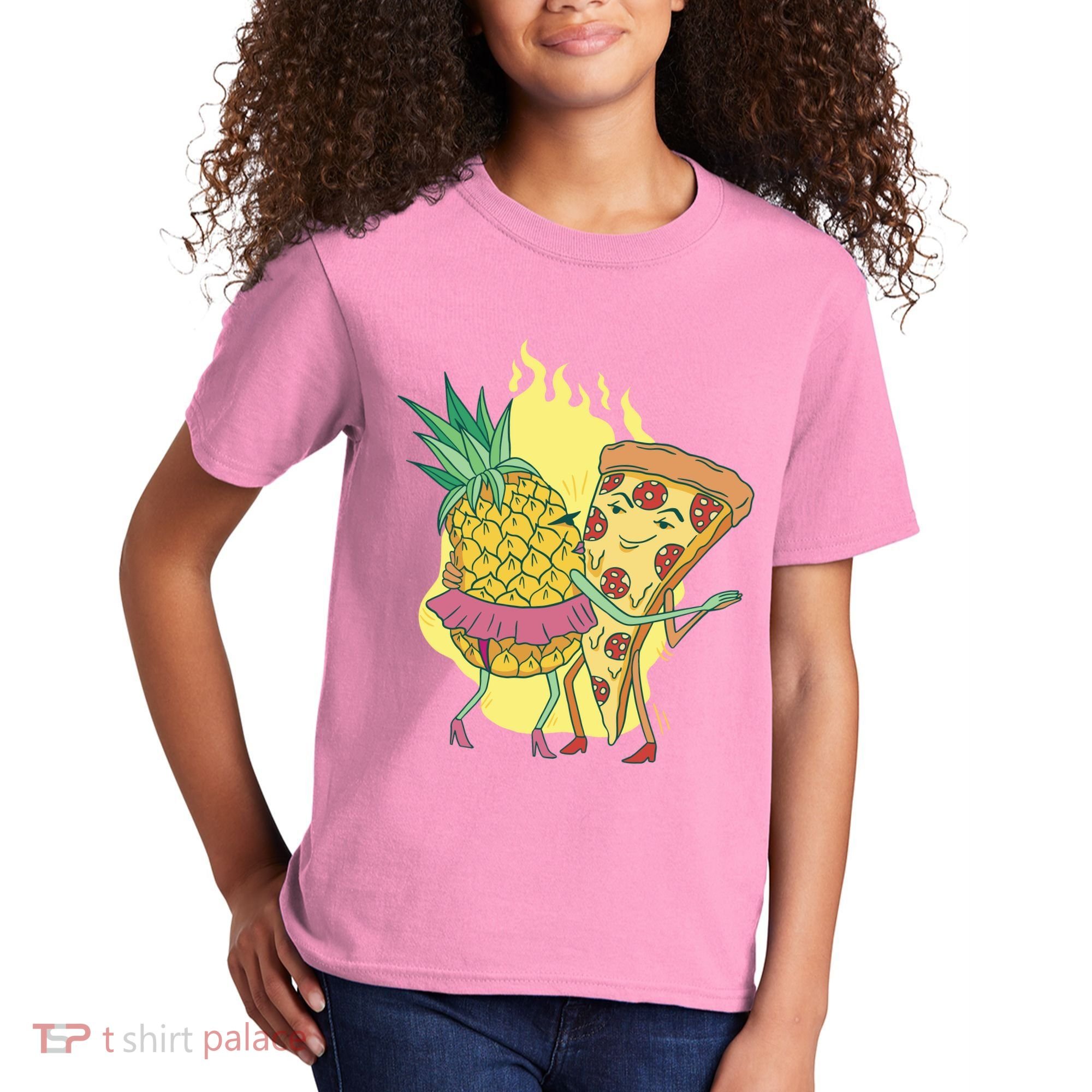 Pizza And Pineapple Dancing Kids T-Shirt