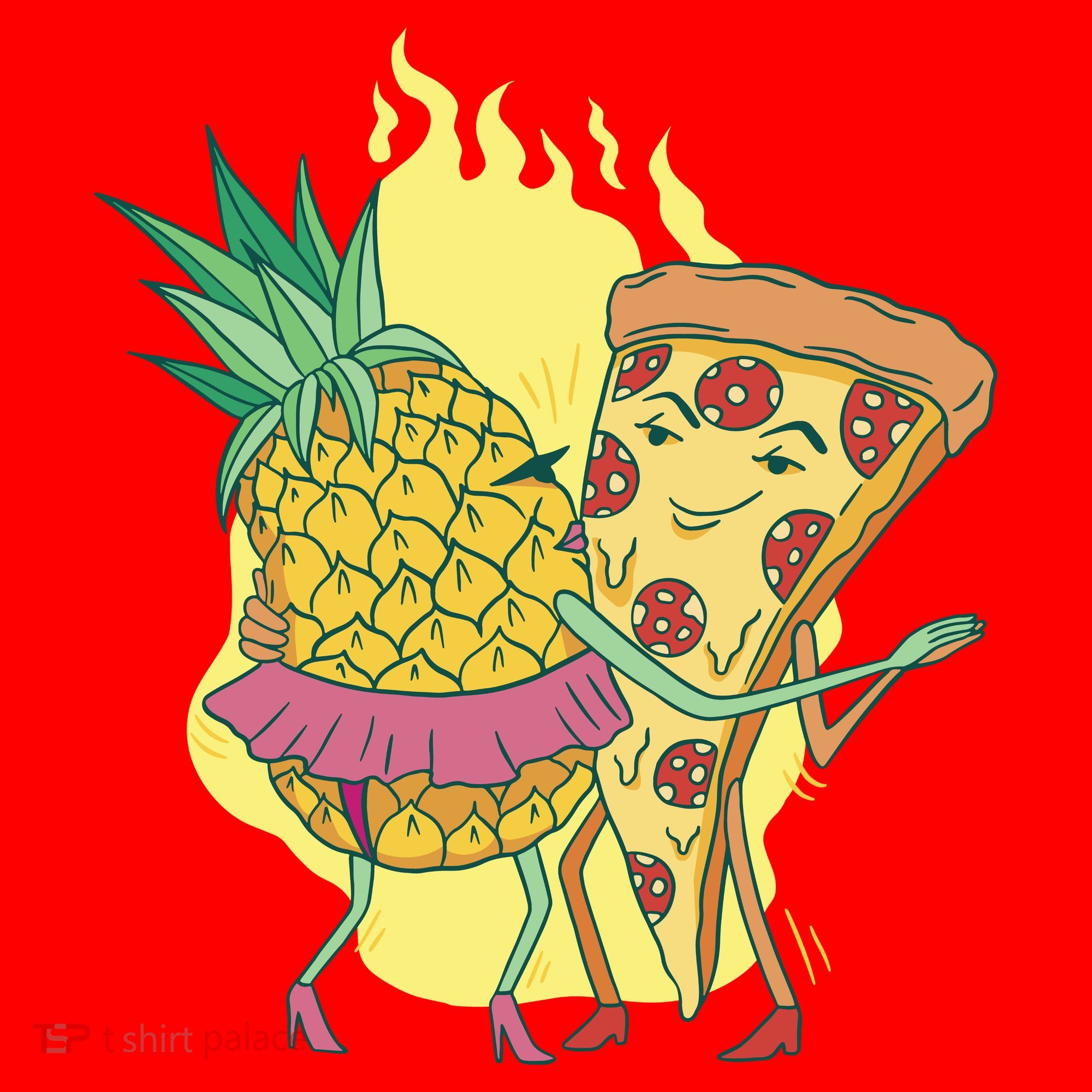 Pizza And Pineapple Dancing Santa Hat