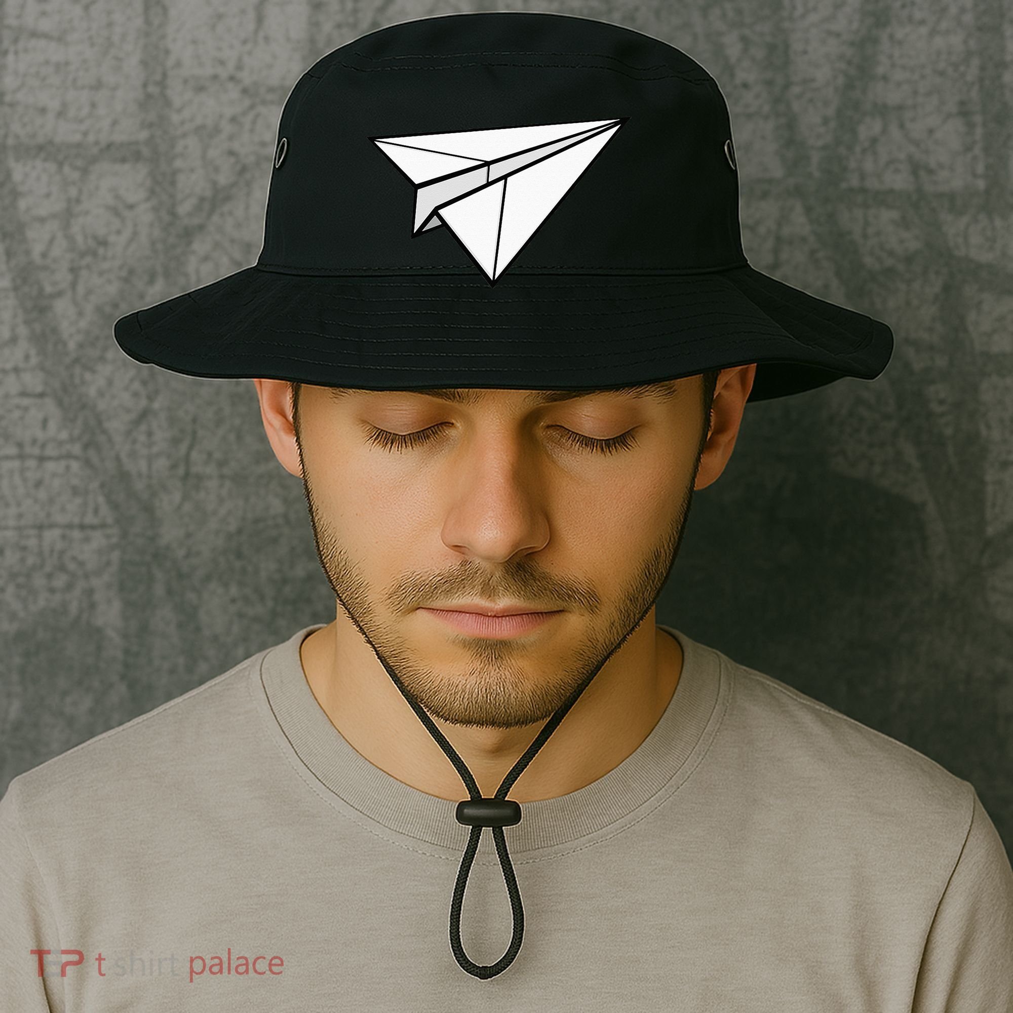 Paper Airplane Bucket Hat