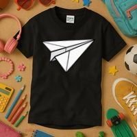 Paper Airplane Kids T-Shirt thumb 3