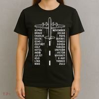 Phonetic Alphabet Pilot Airplane Aviation Vintage Gifts T-Shirt thumb 4