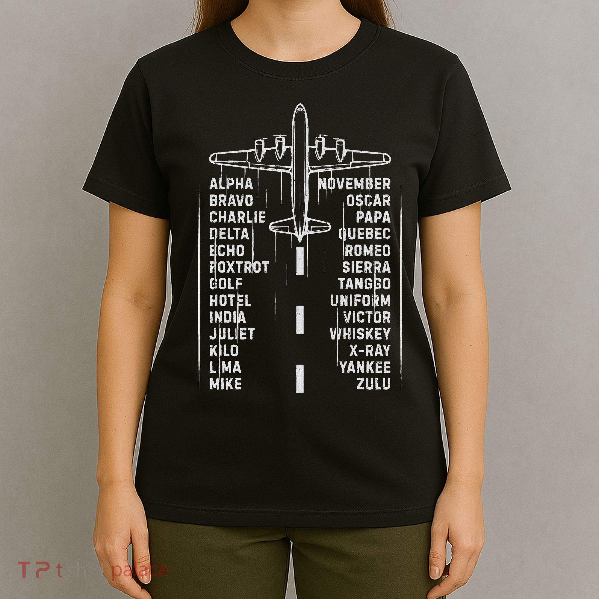 Phonetic Alphabet Pilot Airplane Aviation Vintage Gifts T-Shirt