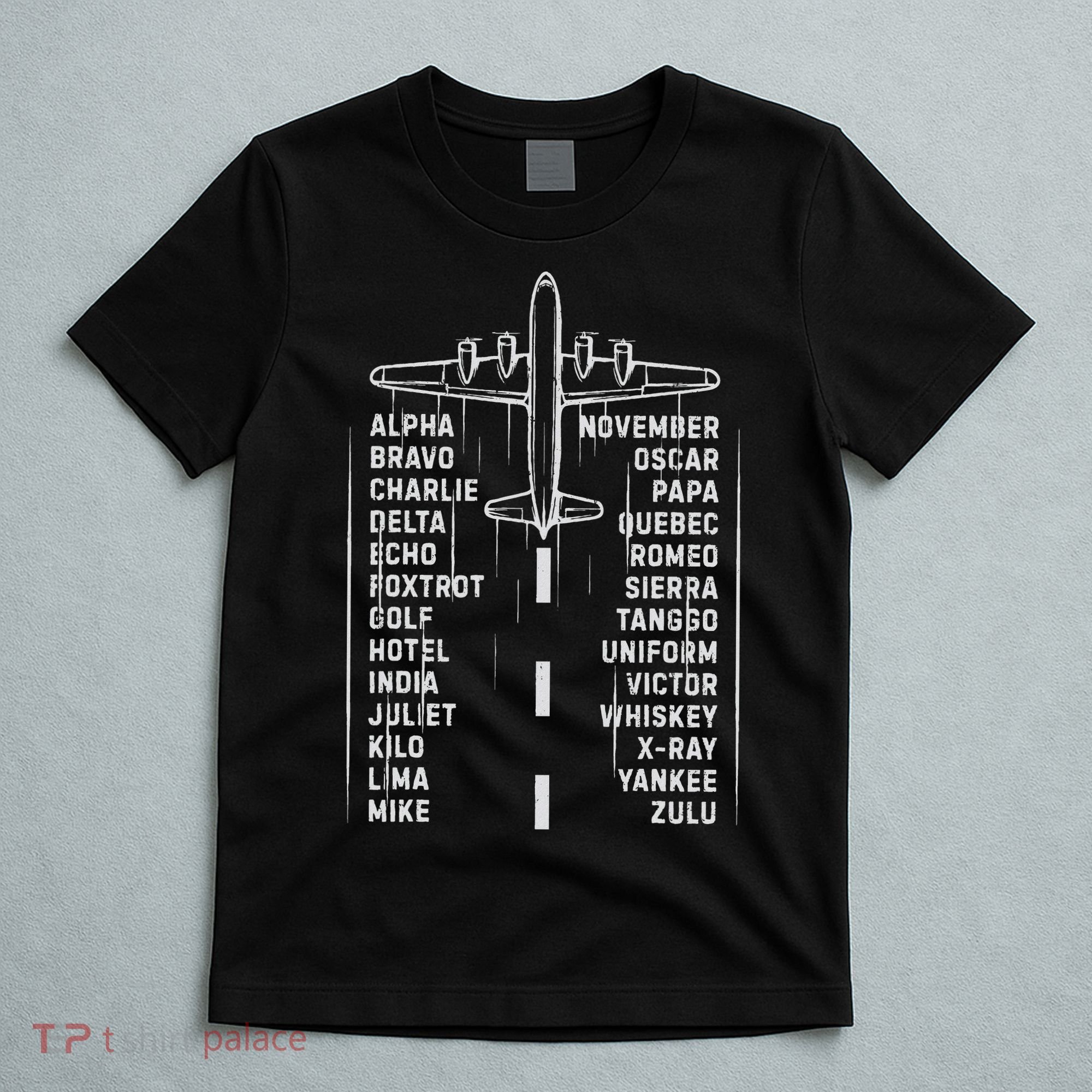 Phonetic Alphabet Pilot Airplane Aviation Vintage Gifts T-Shirt