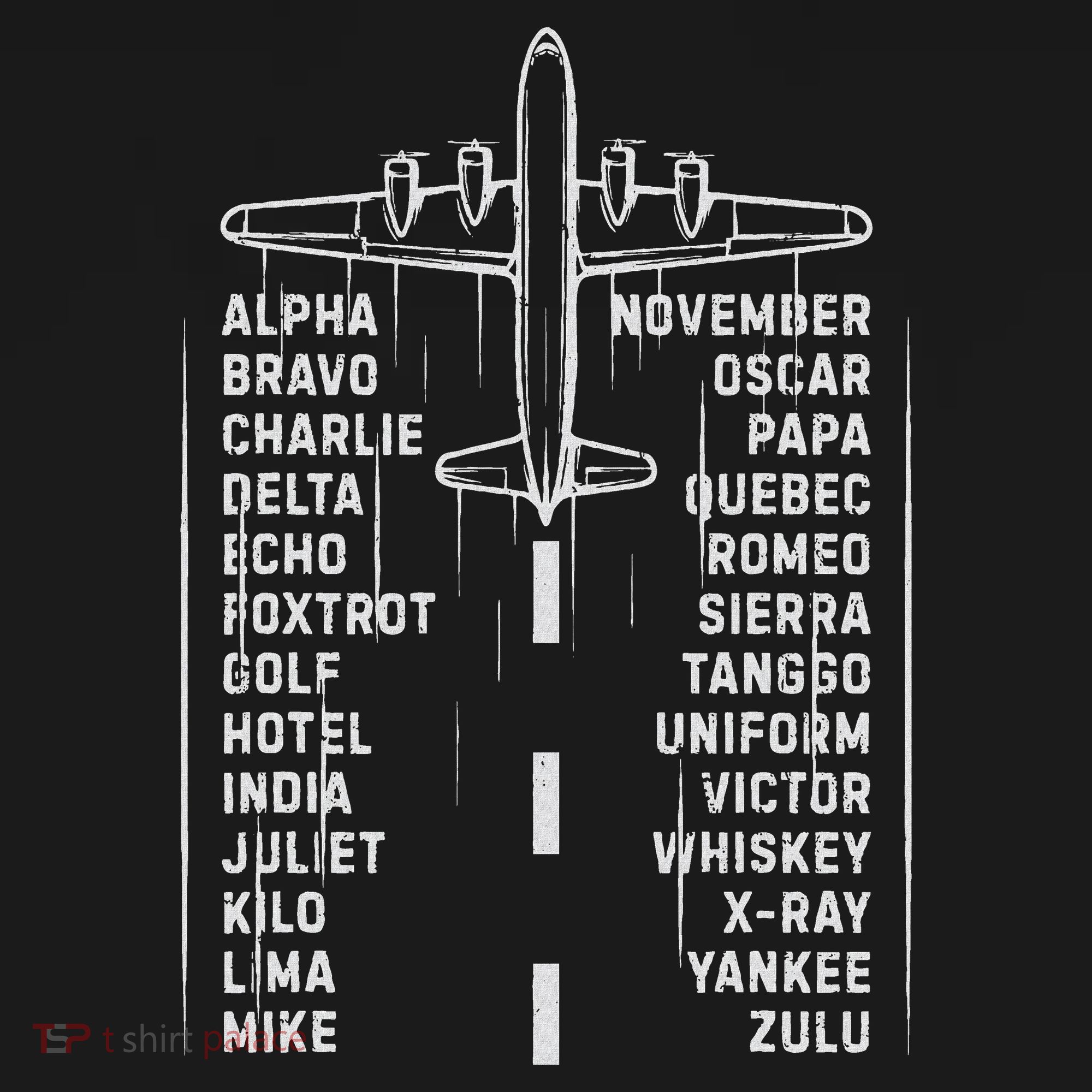 Phonetic Alphabet Pilot Airplane Aviation Vintage Gifts T-Shirt