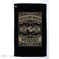 Pride And Prejudice Books What Excellent Boiled Potatoes Golf Towel thumb 0
