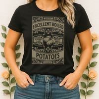 Pride And Prejudice Books What Excellent Boiled Potatoes Women's T-Shirt thumb 2