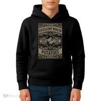 Pride And Prejudice Books What Excellent Boiled Potatoes Kids Hoodie thumb 4