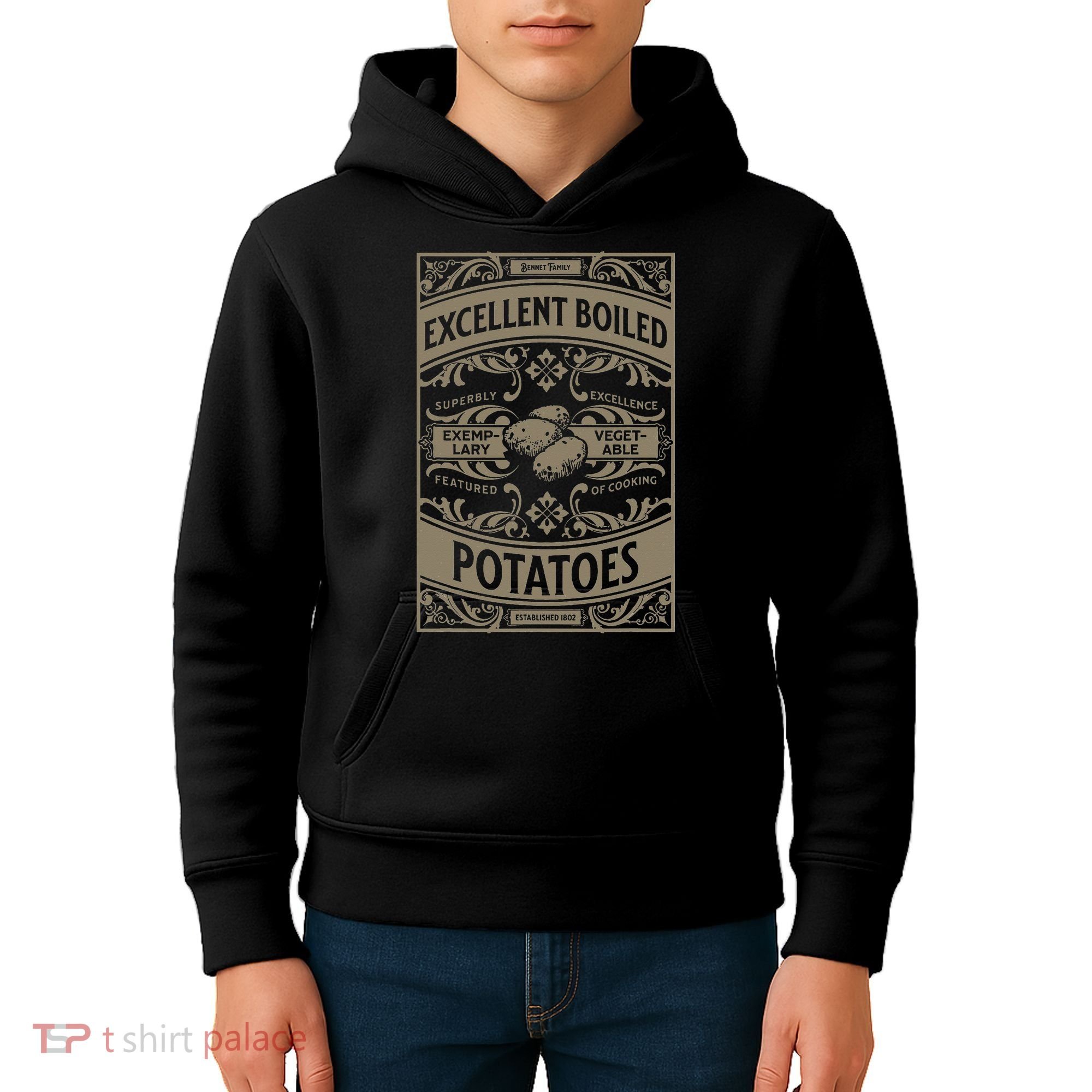 Pride And Prejudice Books What Excellent Boiled Potatoes Kids Hoodie