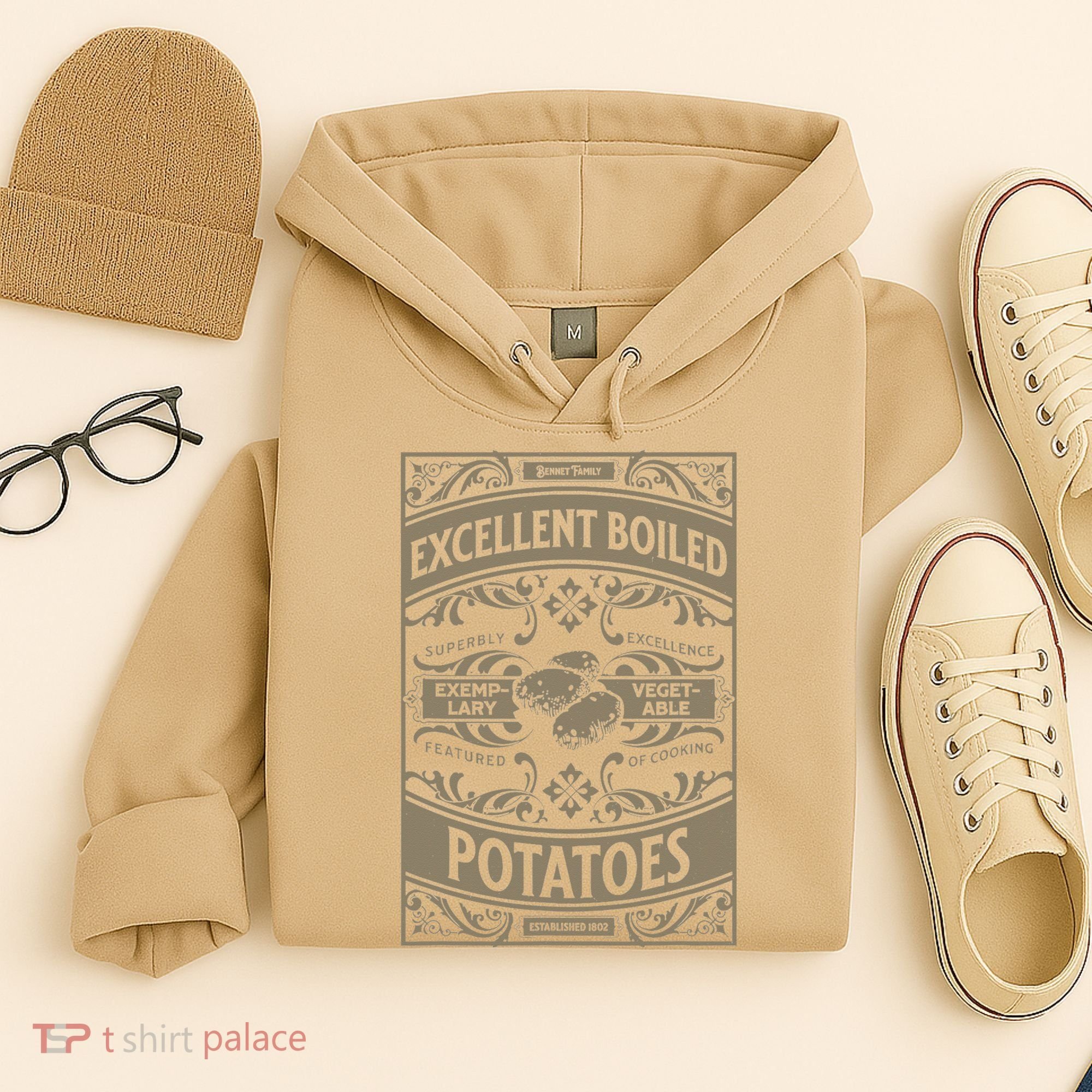 Pride And Prejudice Books What Excellent Boiled Potatoes Hoodie