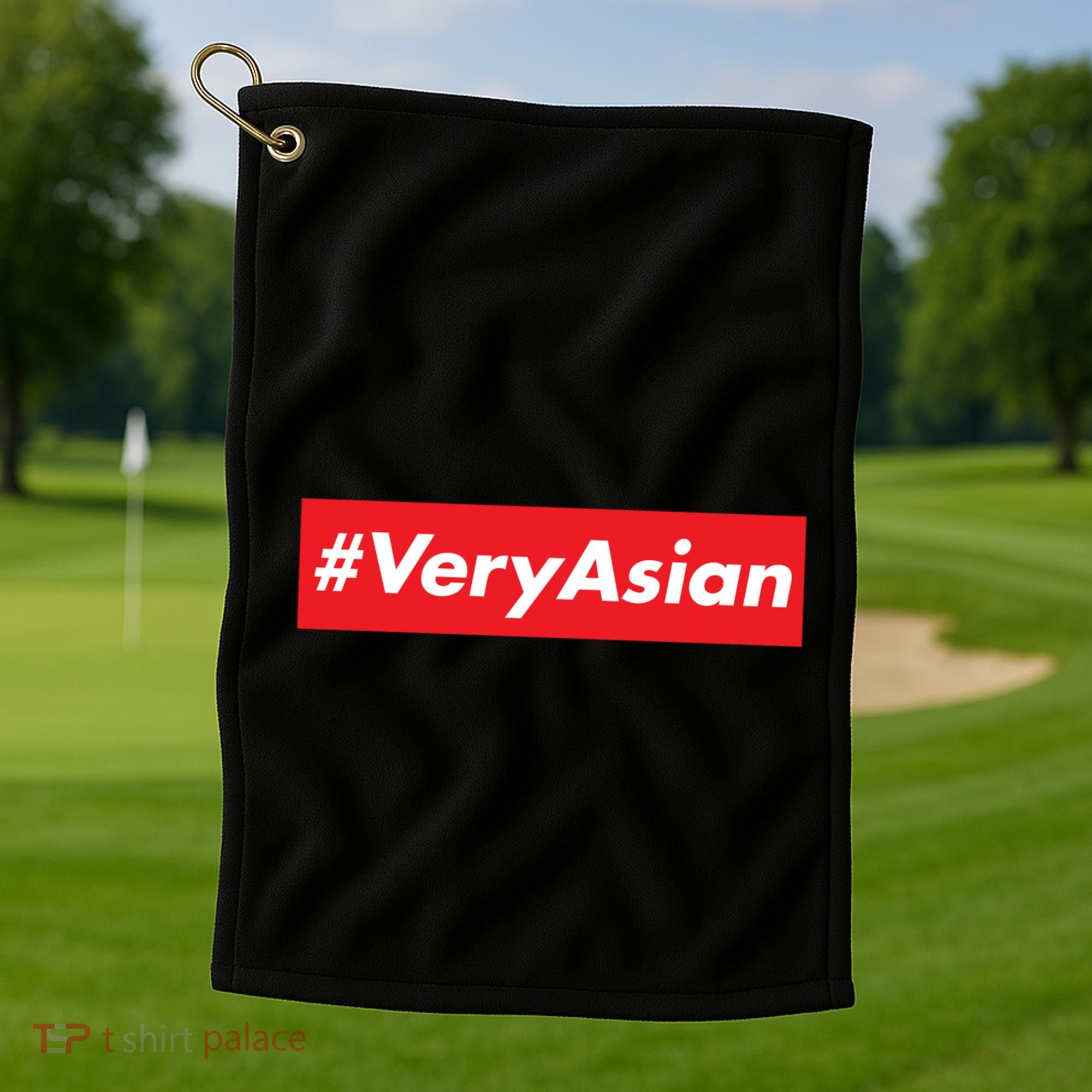Proud Asian Pride Love Gift Golf Towel
