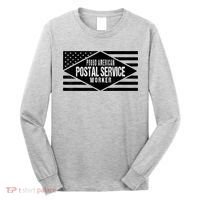 Proud American Postal Service Worker Patriotic US Flag Long Sleeve Shirt thumb 0