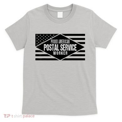 Proud American Postal Service Worker Patriotic US Flag T-Shirt