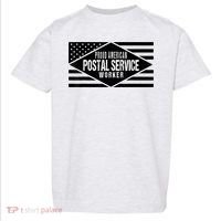 Proud American Postal Service Worker Patriotic US Flag Toddler T-Shirt thumb 0